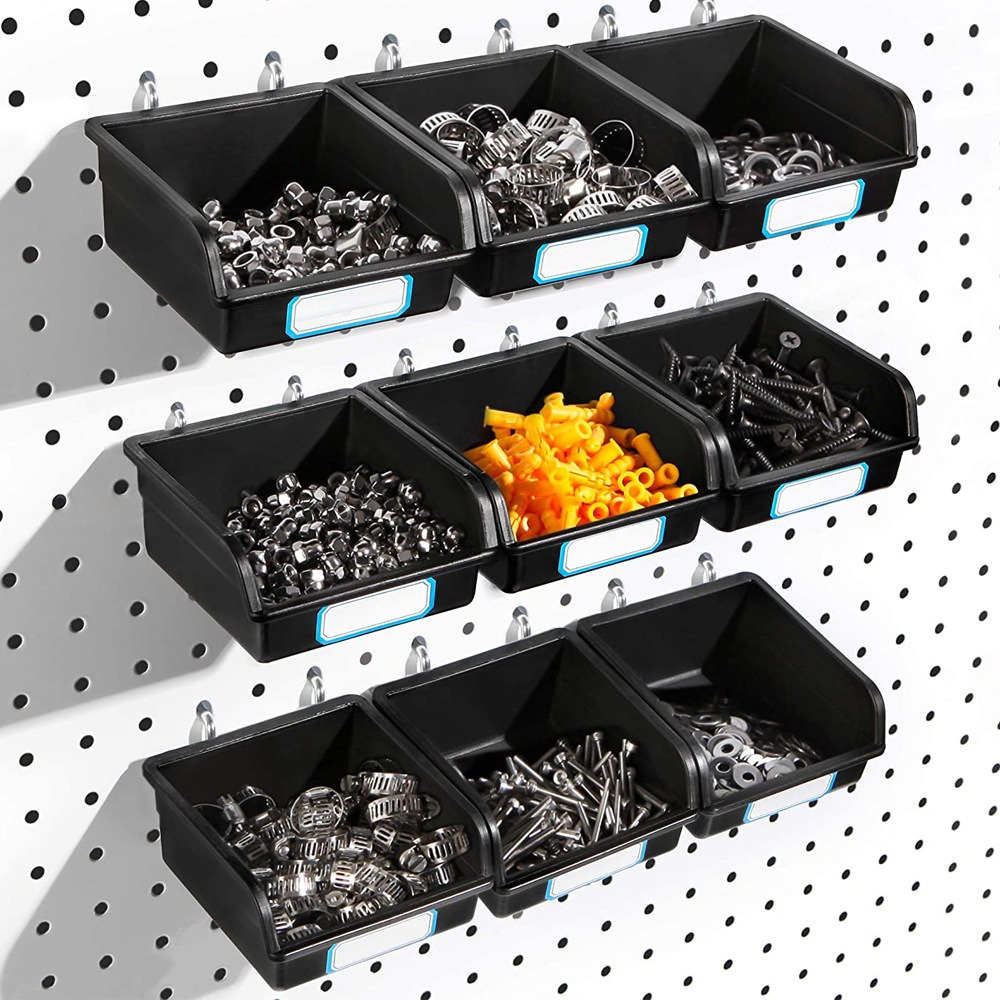 Workshop Tools Organizing - 1/6 Sets Pegboard Bins with Hooks