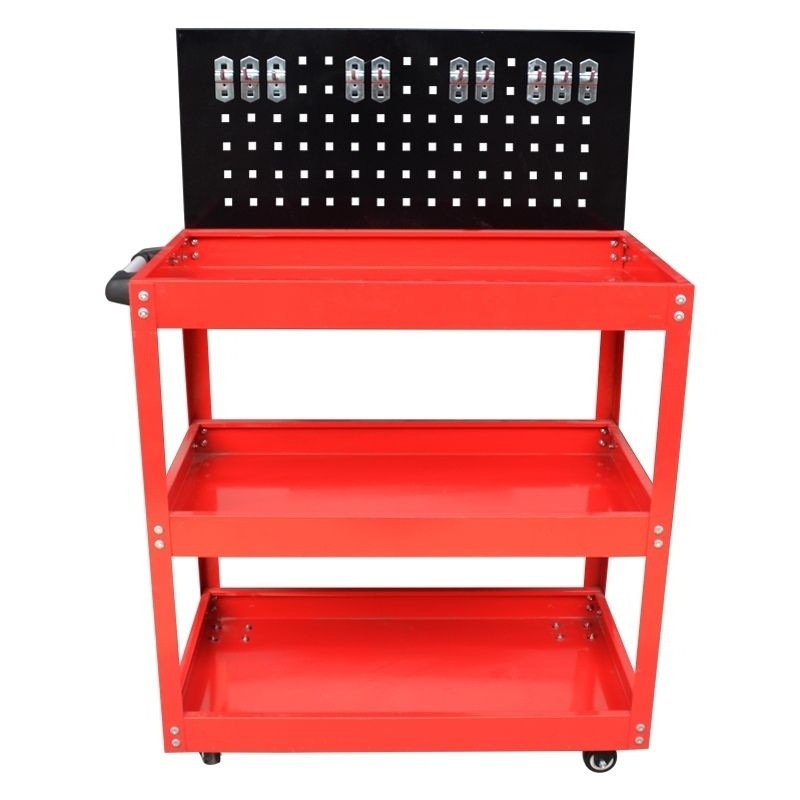 Workshop Tools Shelf - Tool cart Tool box Three-layer trolley