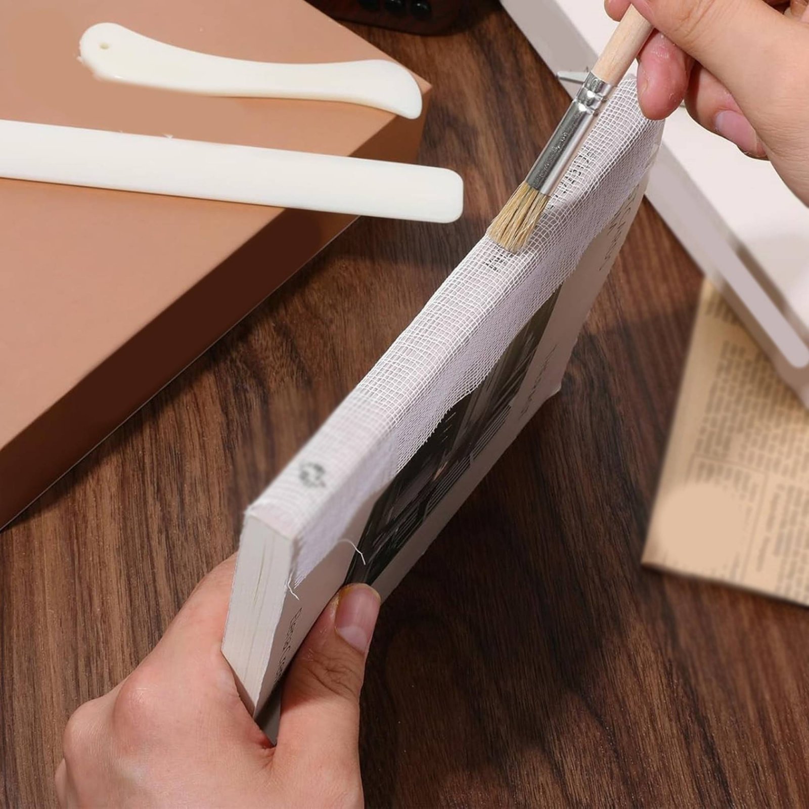 4 Pieces Bookbinding Cloth and - Workshop Tools Kit recension och pris