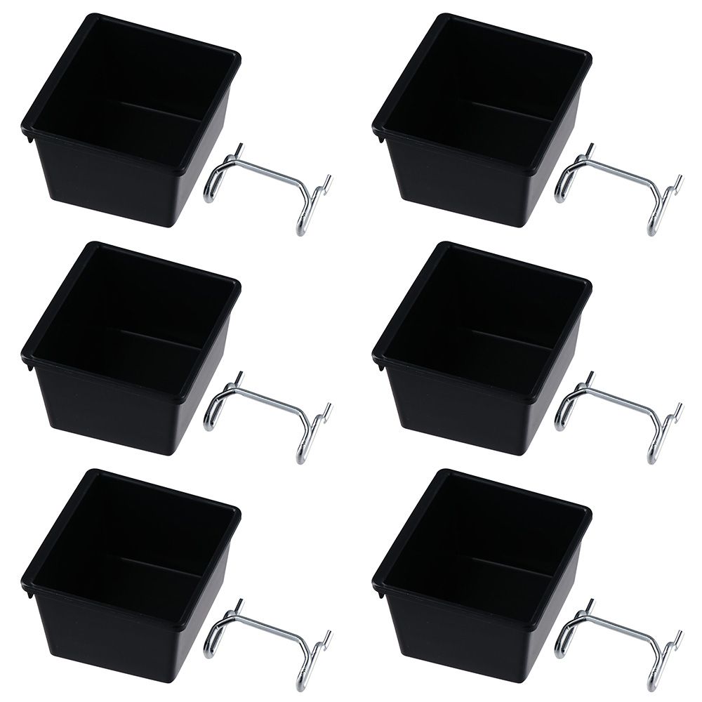 1/6 Sets Pegboard Bins with Ho - Workshop Tools Organizing recension och pris