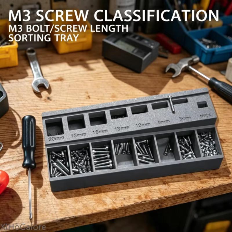 M3 Bolt Screw Length Sorter Tr - Screw Organizer Kit recension och pris