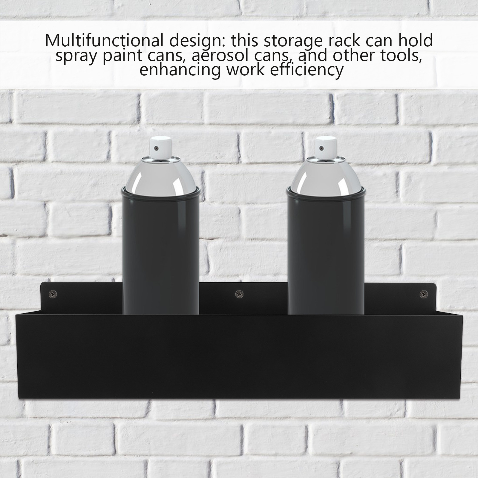 Sturdy Metal Spray Can Holder  - Workshop Tools Shelf recension och pris