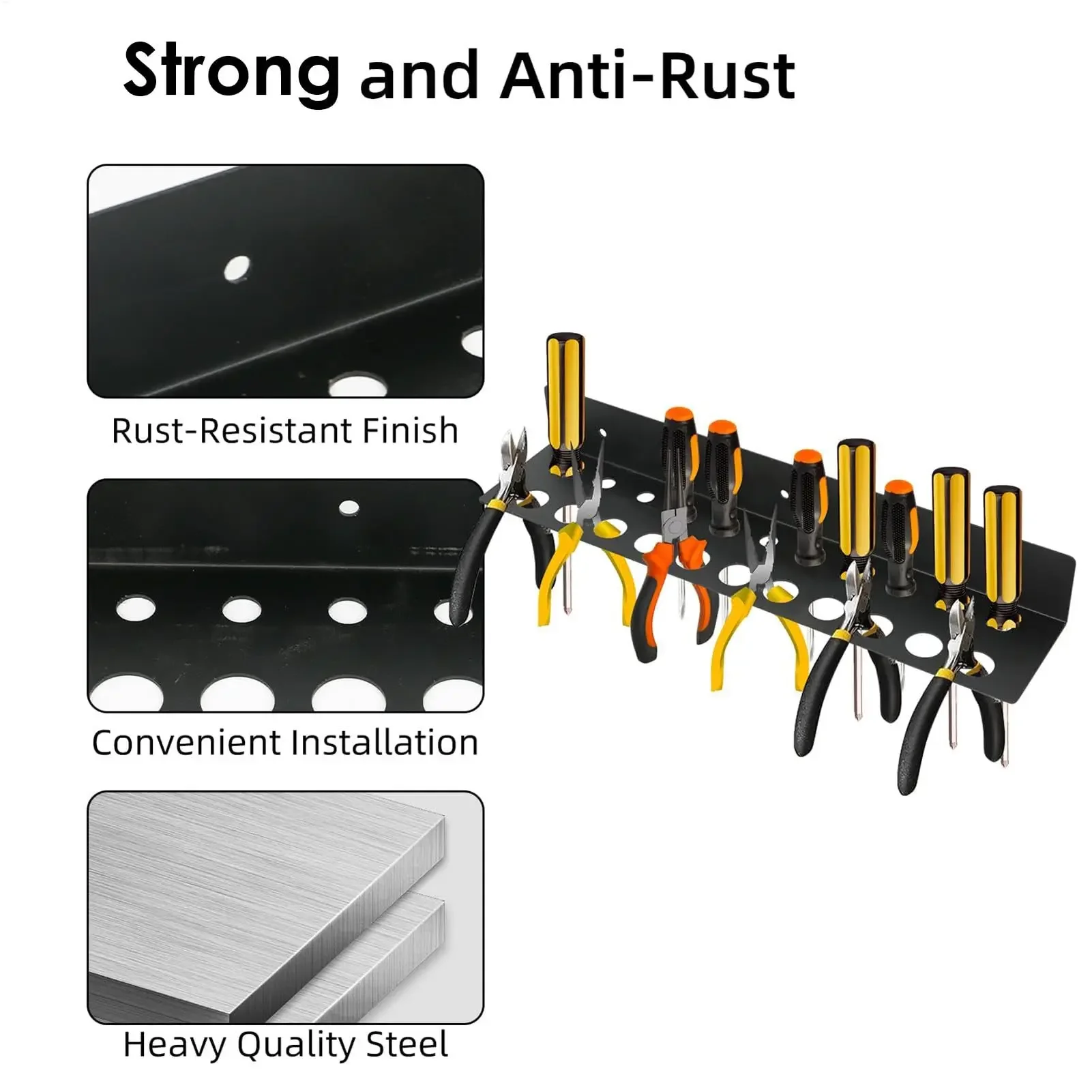 Screwdriver Tool Organizer Hol - Workshop Tools Shelf recension och pris