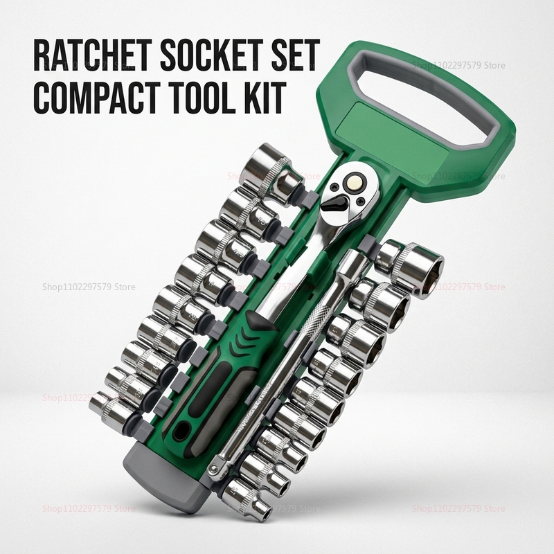1/4 3/8 Inch Ratchet Socket Se - Car Workshop Tools Kit recension och pris