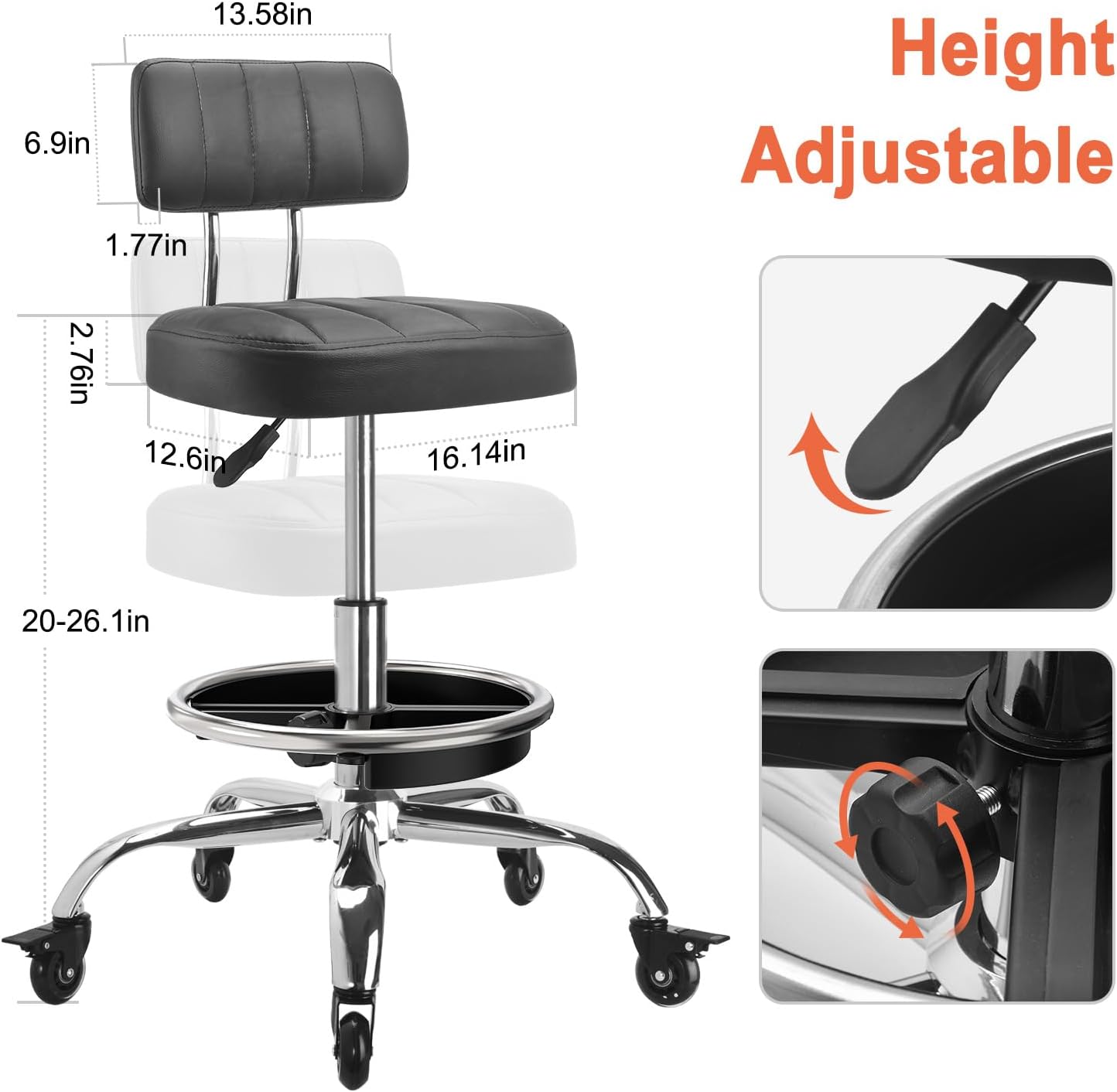 Garage Mechanic Stool With Bac - Tools Mechanical Workshop recension och pris