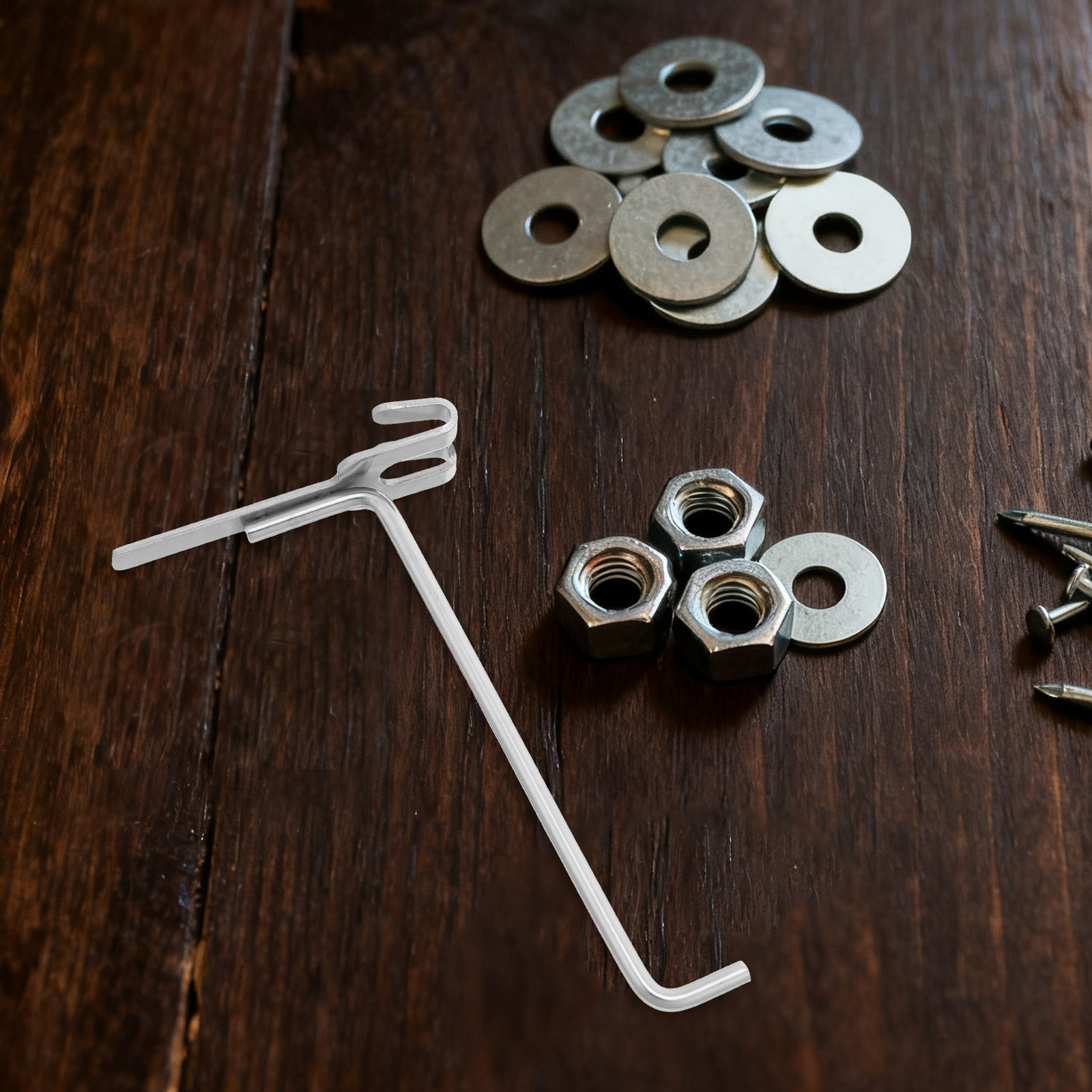 6Pcs Stainless Steel Pegboard  - Workshop Tools Shelf recension och pris