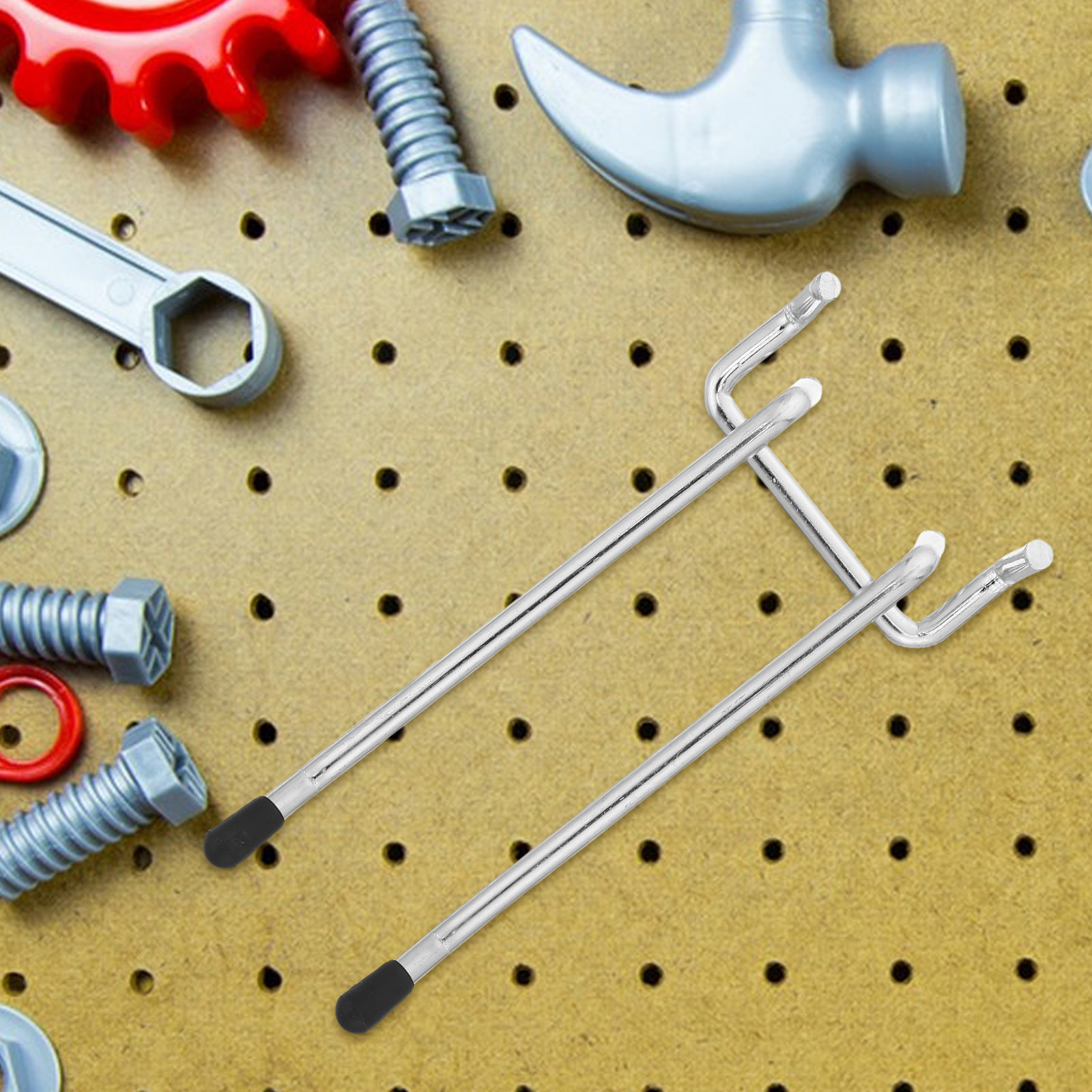 6Pcs Heavy Duty Peg Board Hook - Workshop Tools.Hanging Board recension och pris