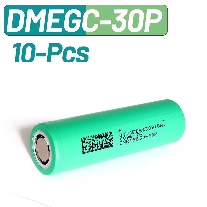 10PCS DMEGC 30P INR18650 3000m - Tools Vape recension och pris