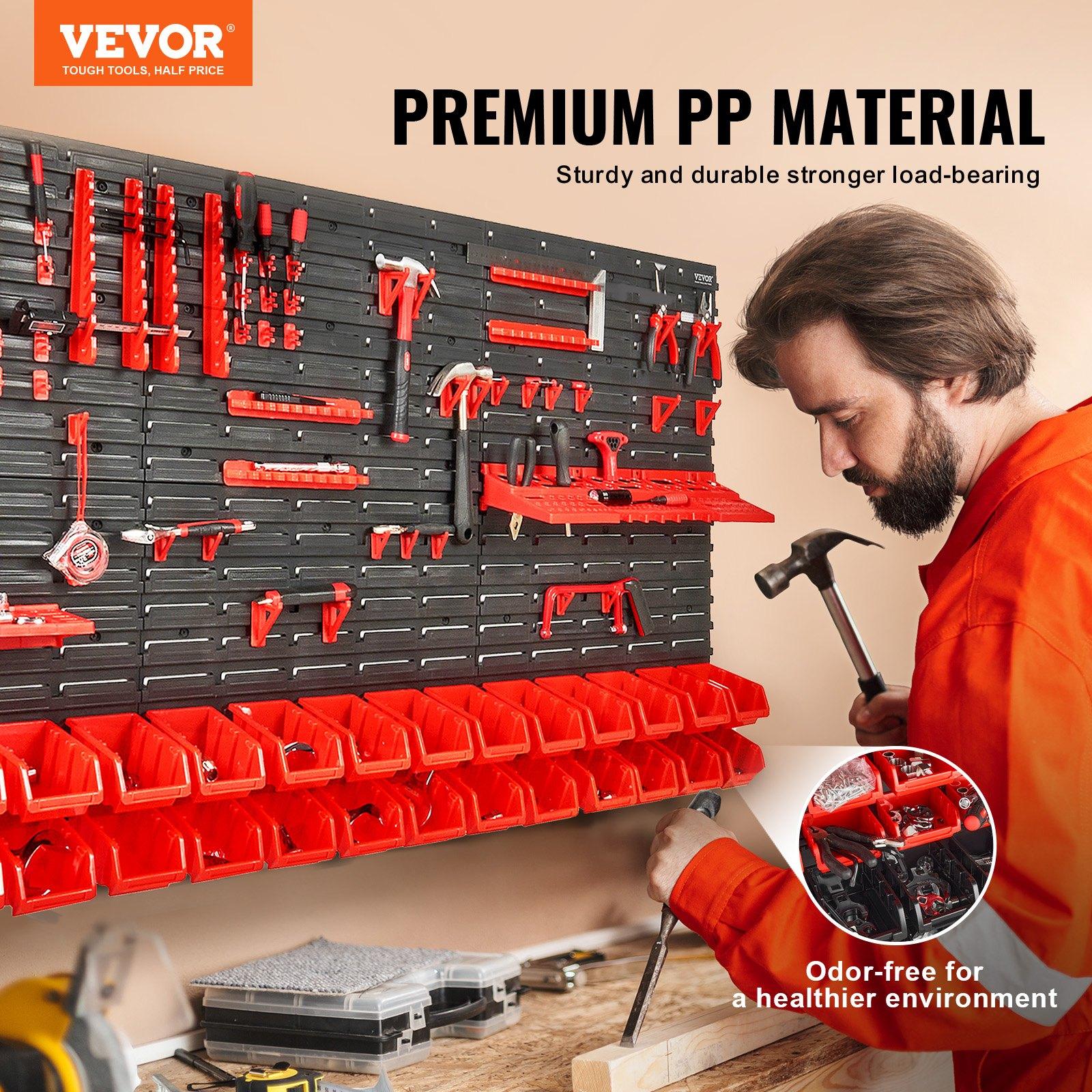 Wall Mounted 30-Bin Hardware O - Workshop Tools Shelf recension och pris