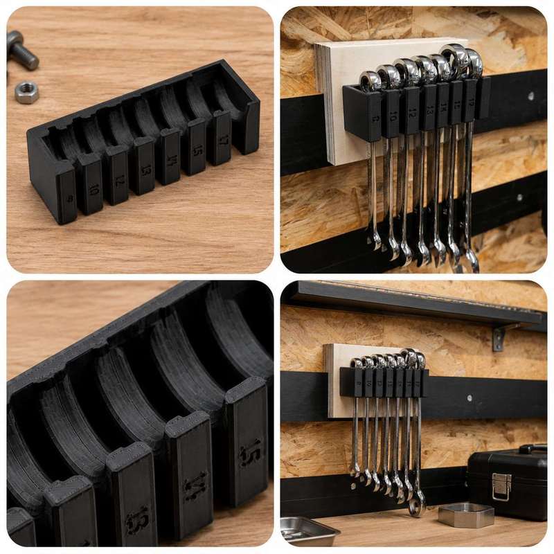 Wall Mount Wrench Organizer Ra - Workshop Tools Organizing recension och pris