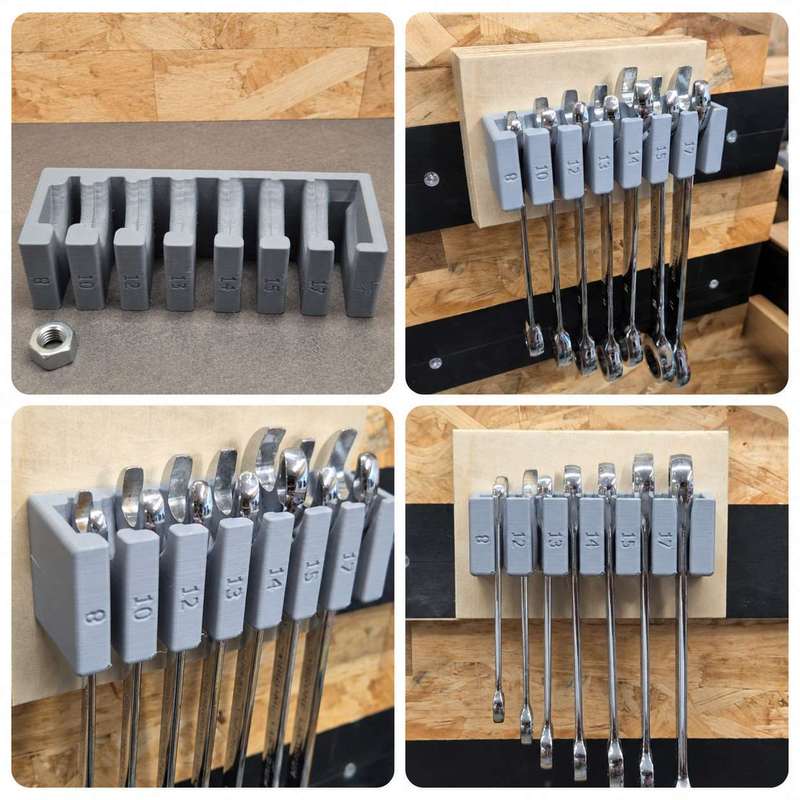 Wall Mount Wrench Organizer Ra - Workshop Tools Organizing recension och pris